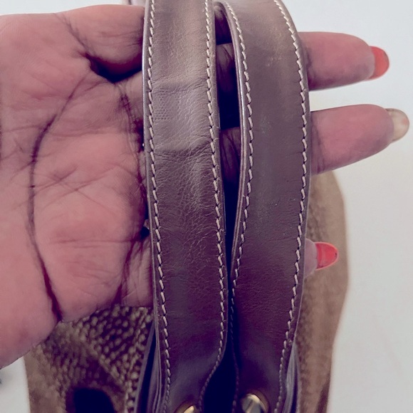 Chic Brown Textured Borbonese brand